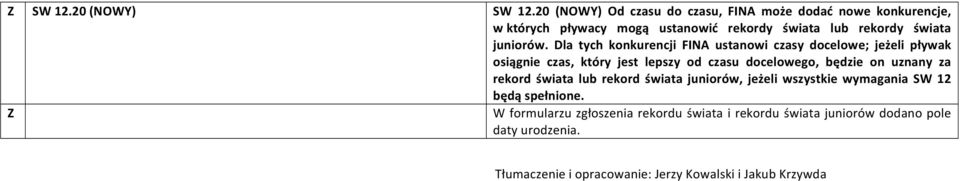 juniorów.