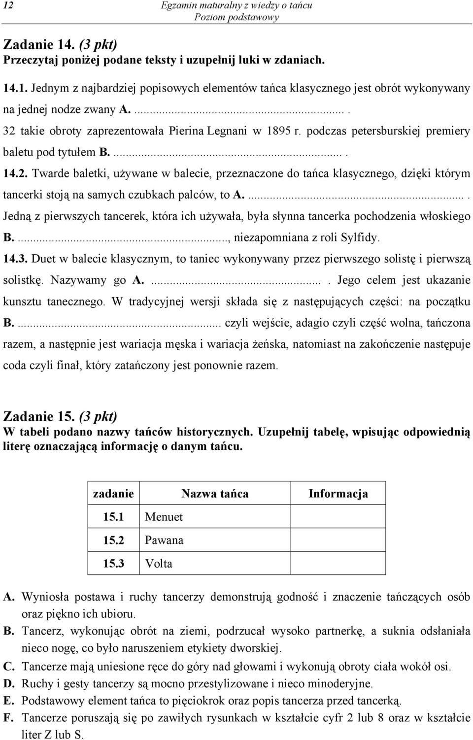 .... Jedną z pierwszych tancerek, która ich używała, była słynna tancerka pochodzenia włoskiego B...., niezapomniana z roli Sylfidy. 14.3.