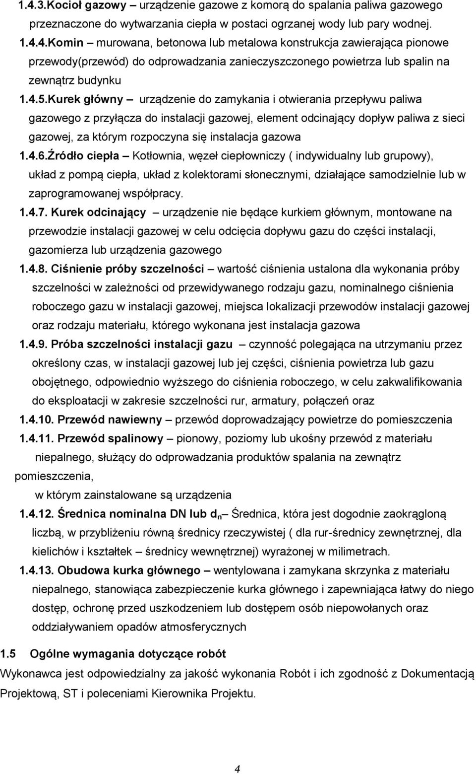 instalacja gazowa 1.4.6.