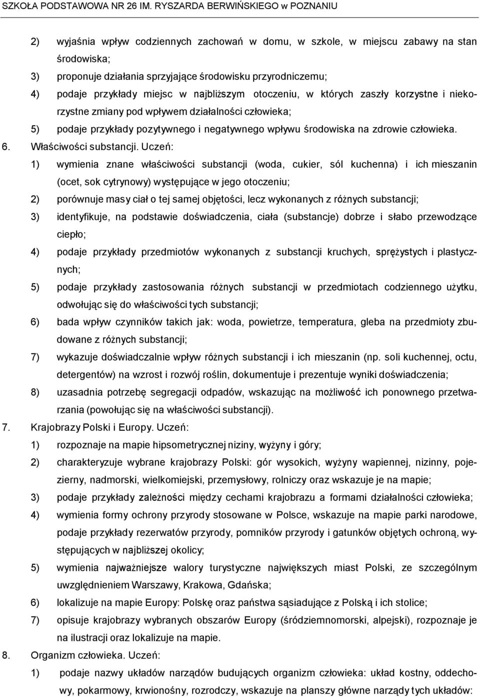Właściwości substancji.