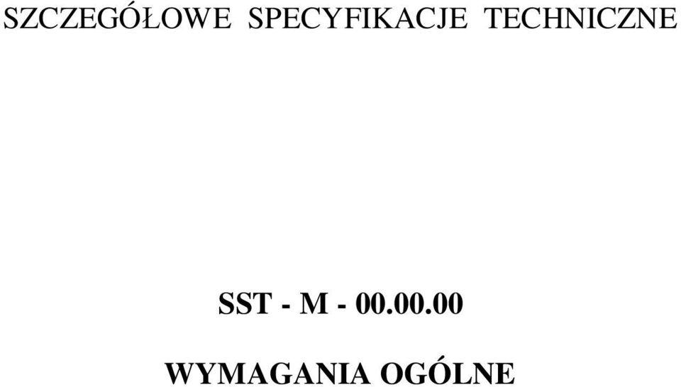 TECHNICZNE SST -