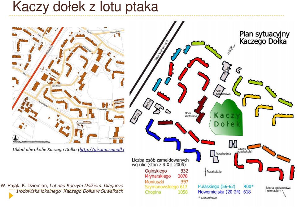 Dziemian, Lot nad Kaczym