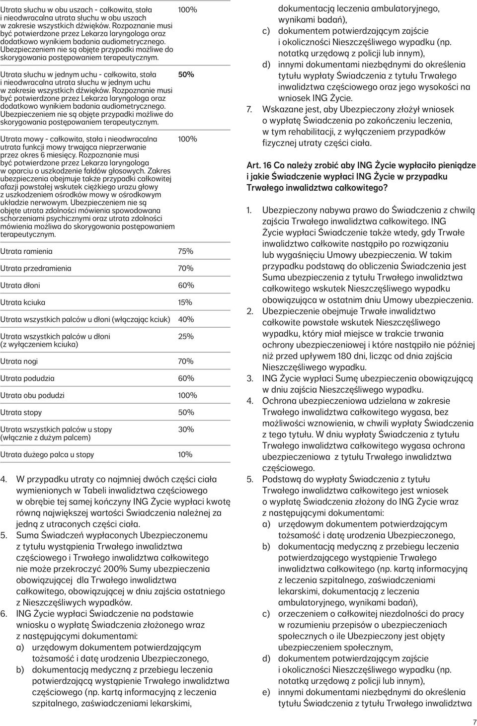 Ubezpieczeniem nie są objęte przypadki możliwe do skorygowania postępowaniem terapeutycznym.