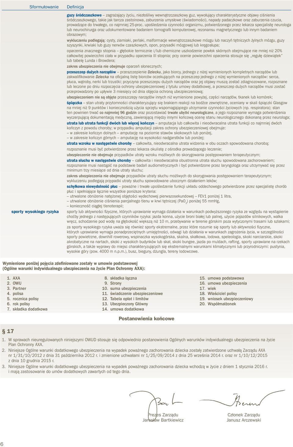 upośledzenia czynności organizmu, potwierdzonego przez lekarza specjalistę neurologa lub neurochirurga oraz udokumentowane badaniem tomografii komputerowej, rezonansu magnetycznego lub innym badaniem