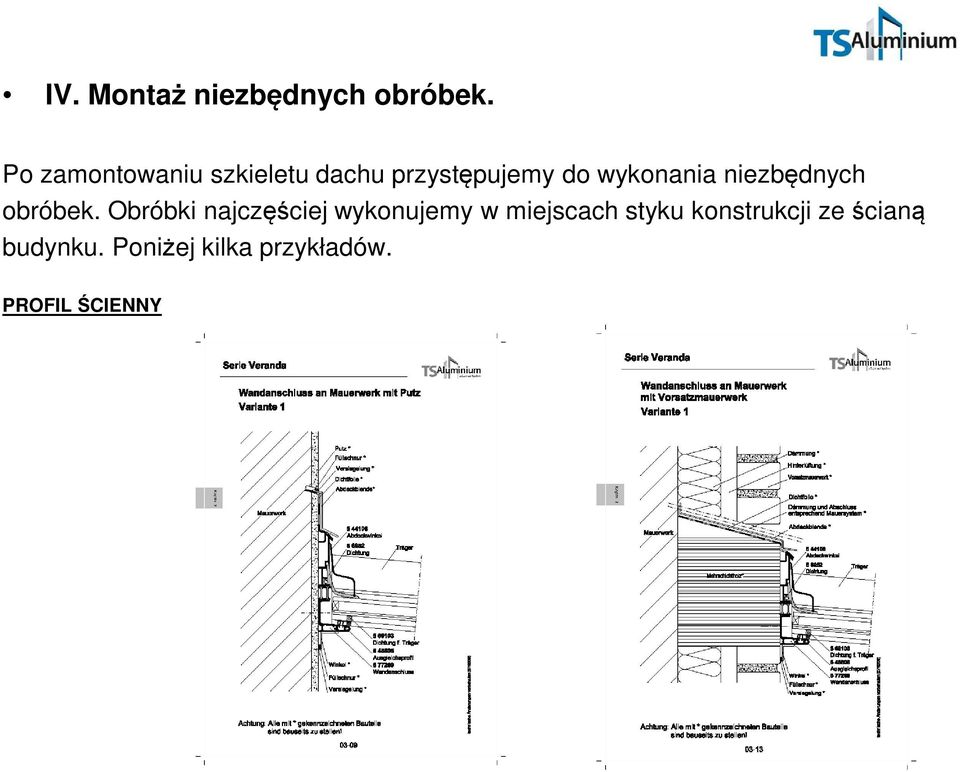 wykonania niezbędnych obróbek.