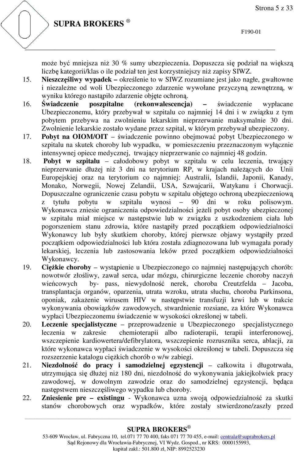 objęte ochroną. 16.