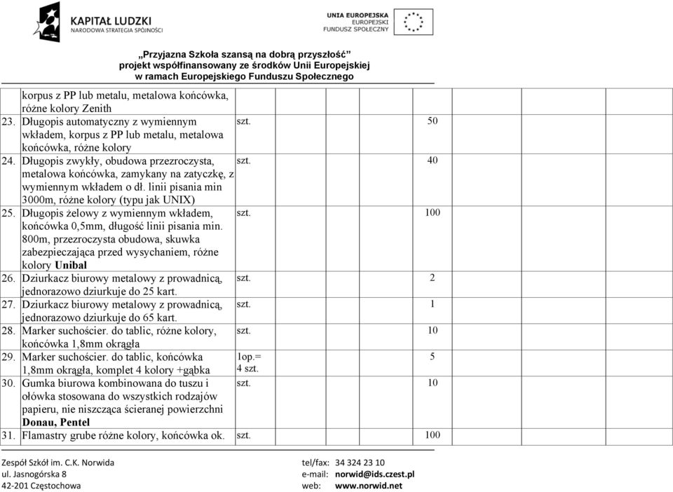 Długopis żelowy z wymiennym wkładem, szt. 00 końcówka 0,mm, długość linii pisania min. 800m, przezroczysta obudowa, skuwka zabezpieczająca przed wysychaniem, różne Unibal 26.