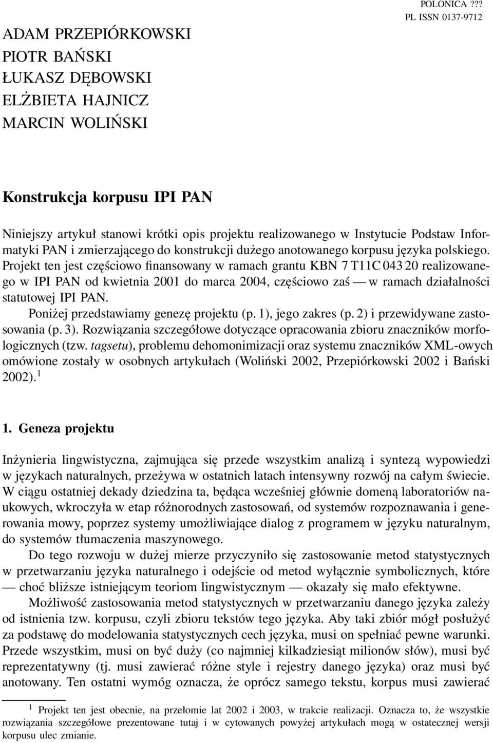 korpusu języka polskiego.