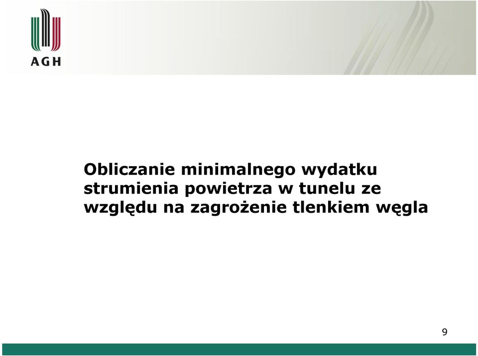 powietrza w tunelu ze