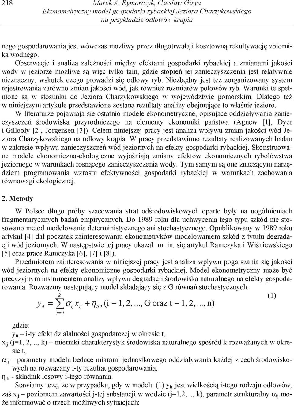 zbiornika wodnego.