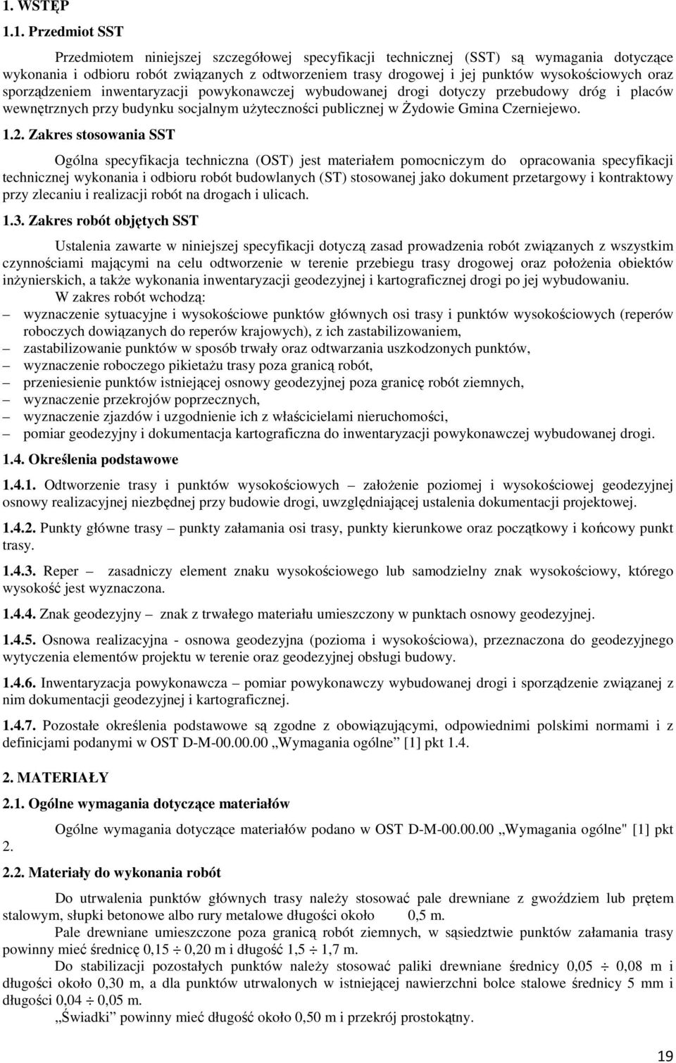 Czerniejewo. 1.2.