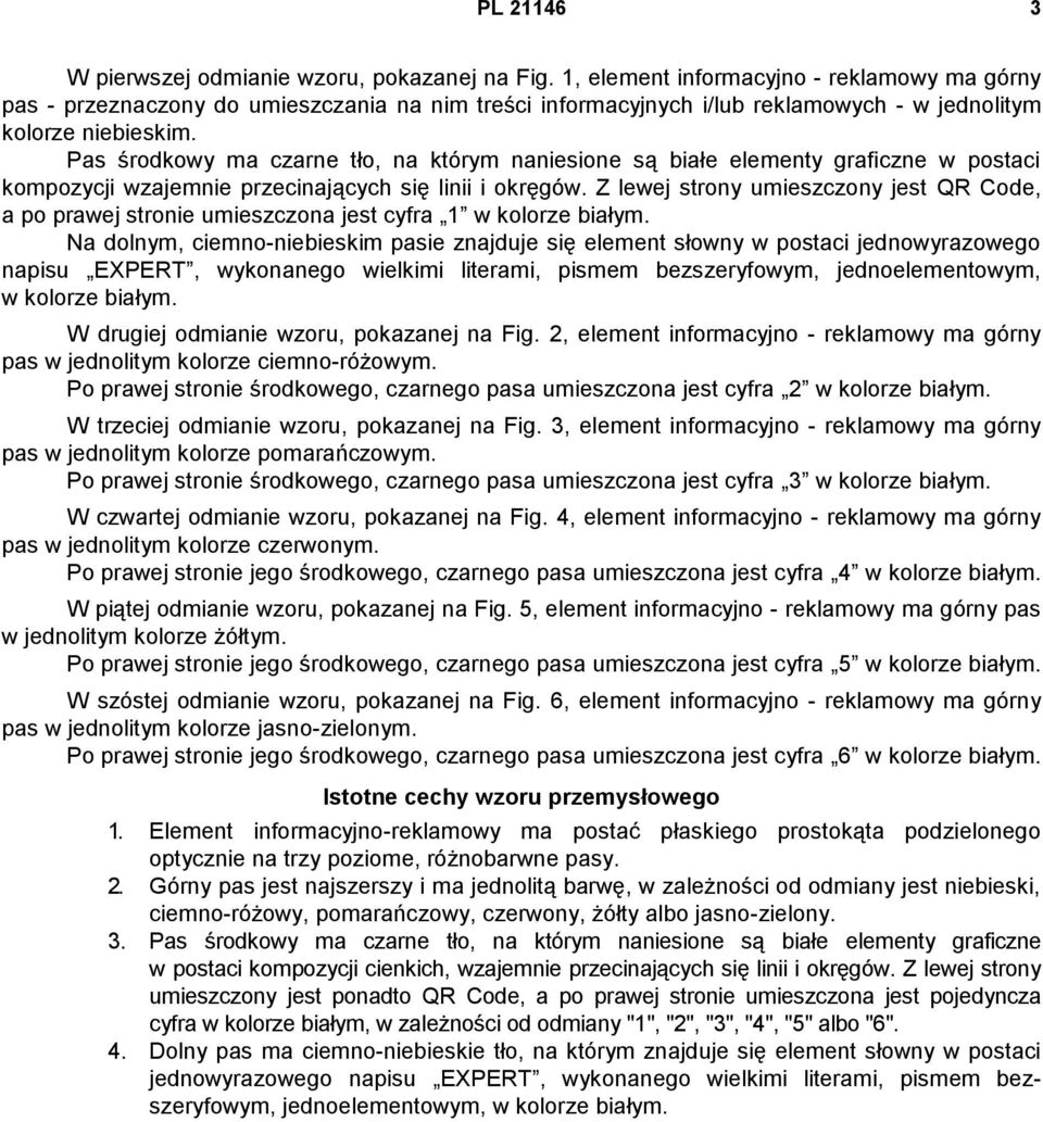 Pas środkowy ma czarne tło, na którym naniesione są białe elementy graficzne w postaci kompozycji wzajemnie przecinających się linii i okręgów.