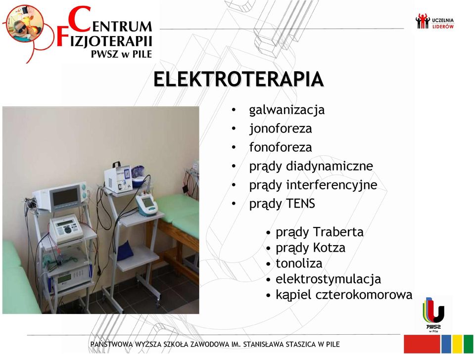 interferencyjne prądy TENS prądy Traberta