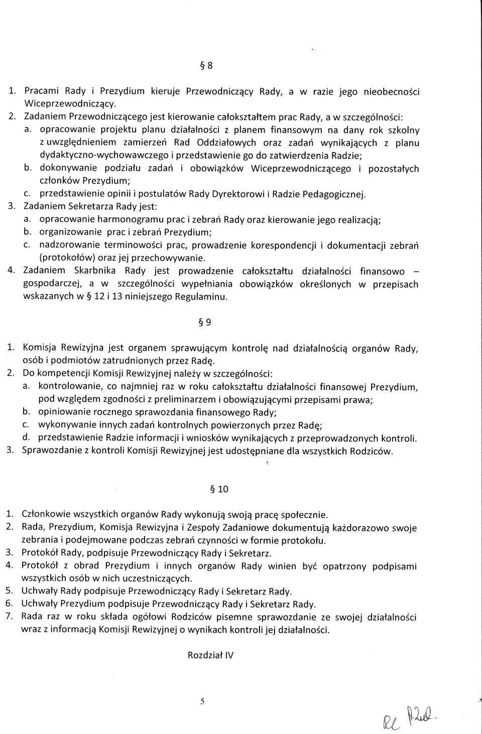 opracowanie projektu planu dziatalno5ci z planem finansowym na dany rok szkolny z uwzglqdnieniem zamierzef Rad Oddziatowych oraz zadari wynikajqcych z planu dyda ktyczno-wychowawczego i