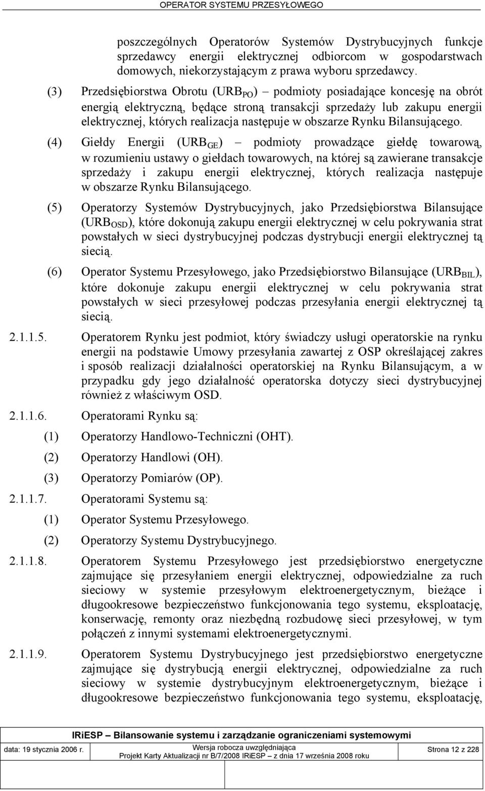 obszarze Rynku Bilansującego.