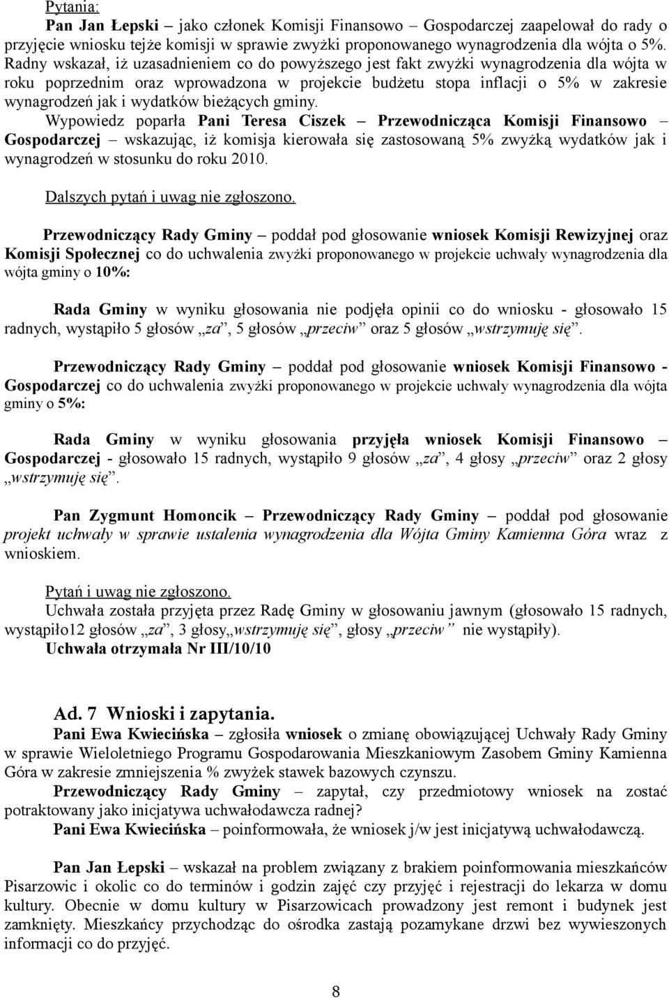 wydatków bieżących gminy.