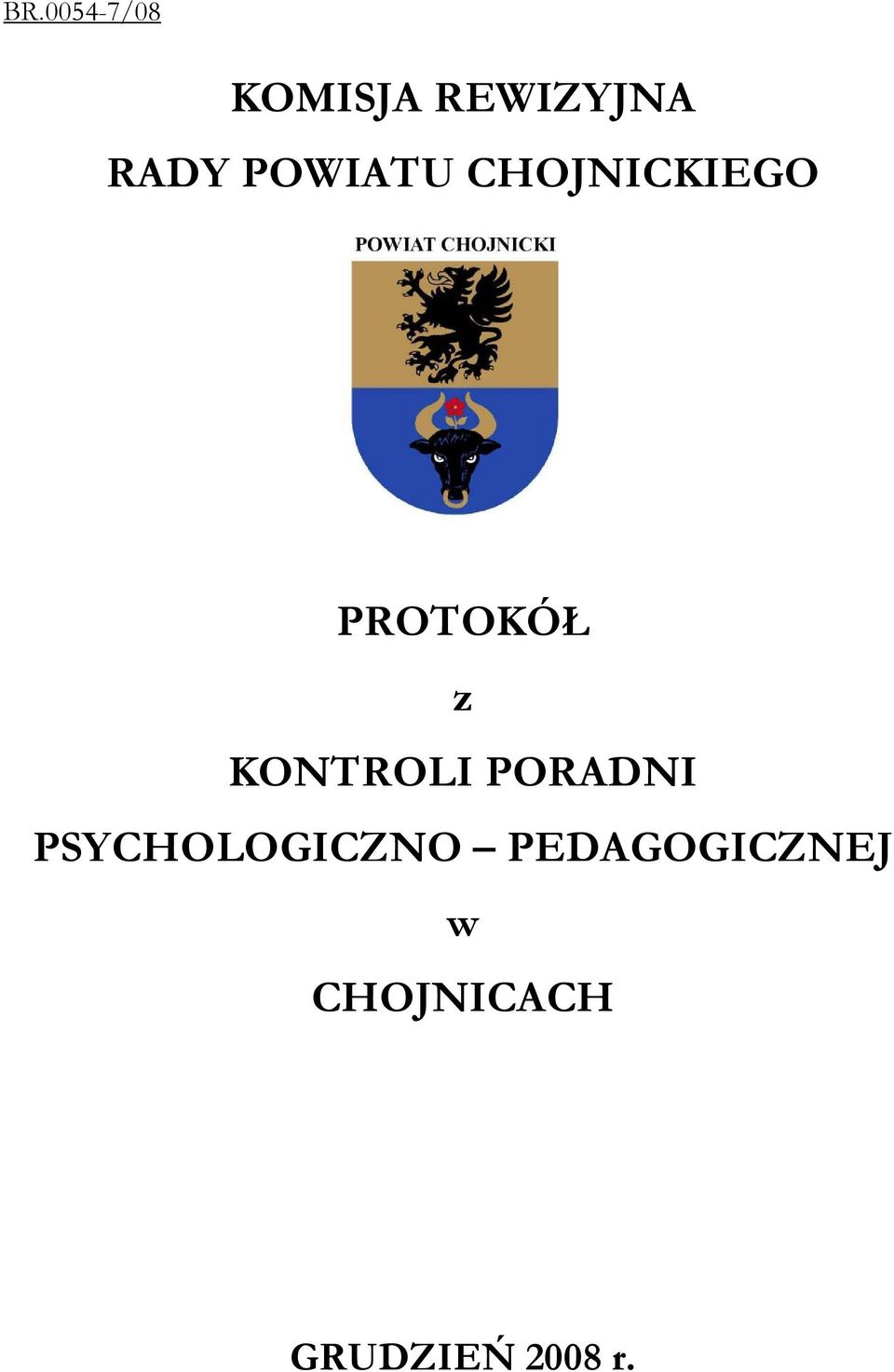 KONTROLI PORADNI PSYCHOLOGICZNO