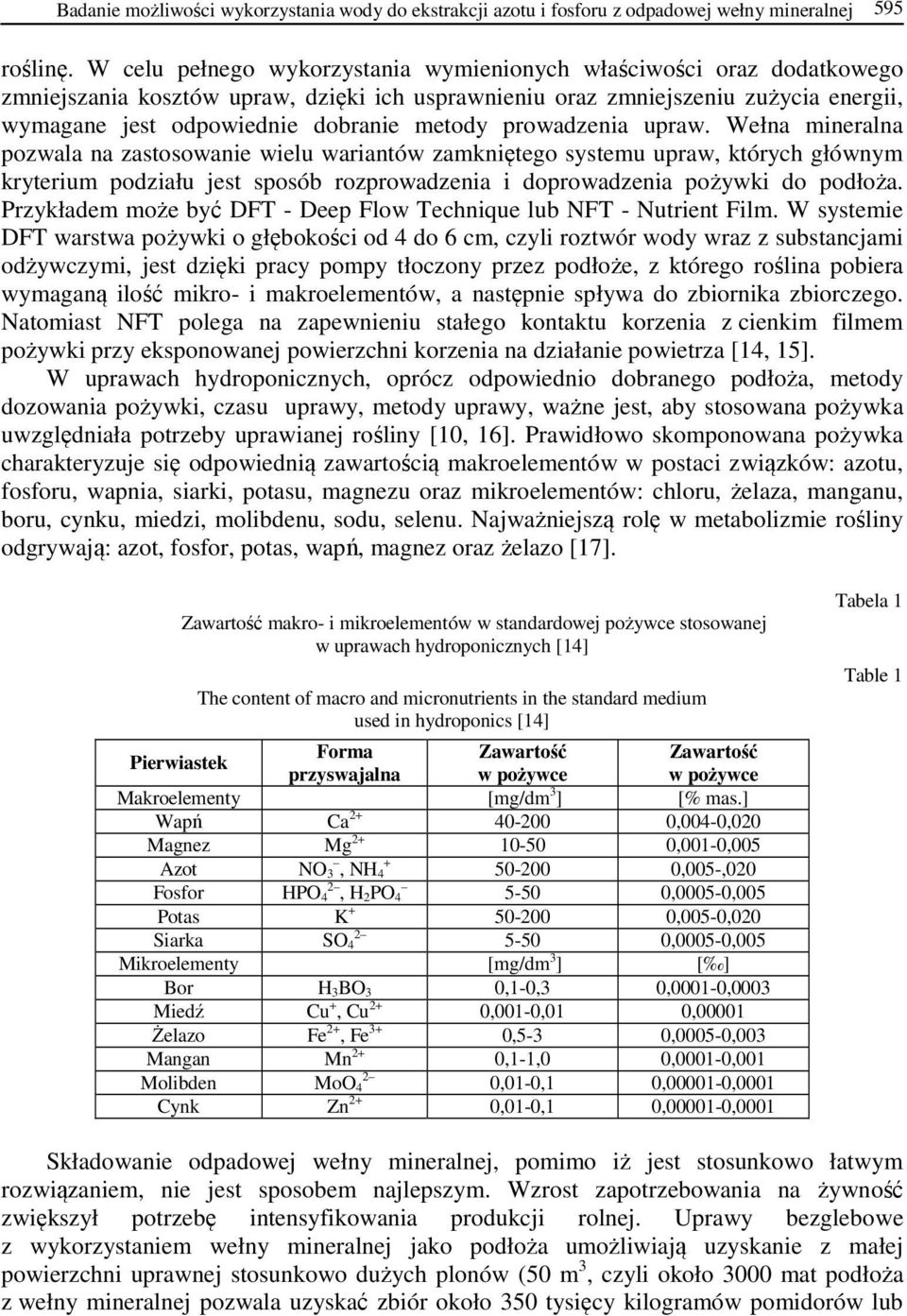 prowadzenia upraw. Wełna mineralna pozwala na zastosowanie wielu wariantów zamkniętego systemu upraw, których głównym kryterium podziału jest sposób rozprowadzenia i doprowadzenia pożywki do podłoża.