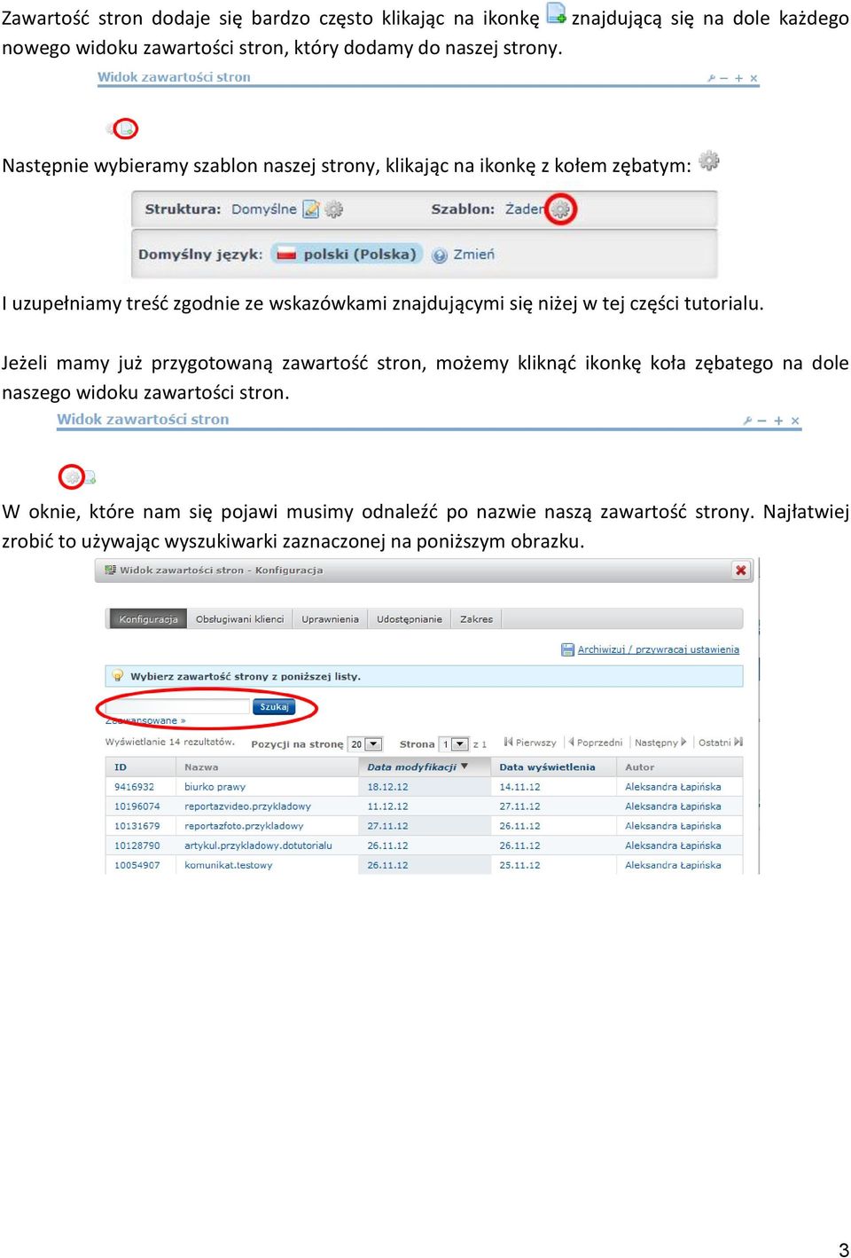 wskazówkami znajdującymi się niżej w tej części tutorialu.