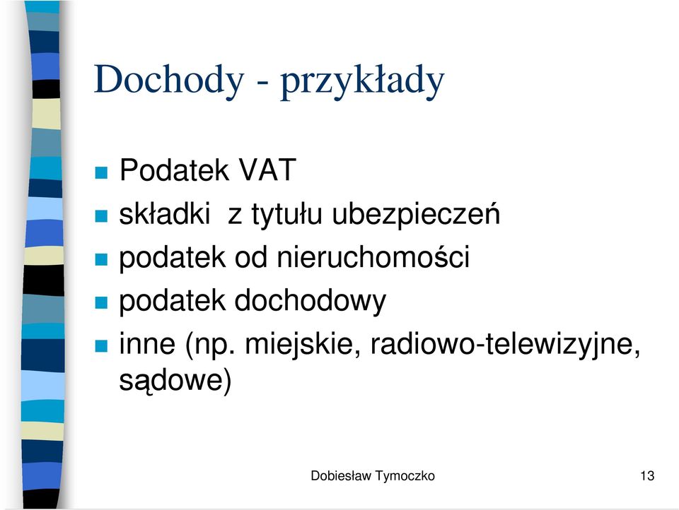 podatek dochodowy inne (np.