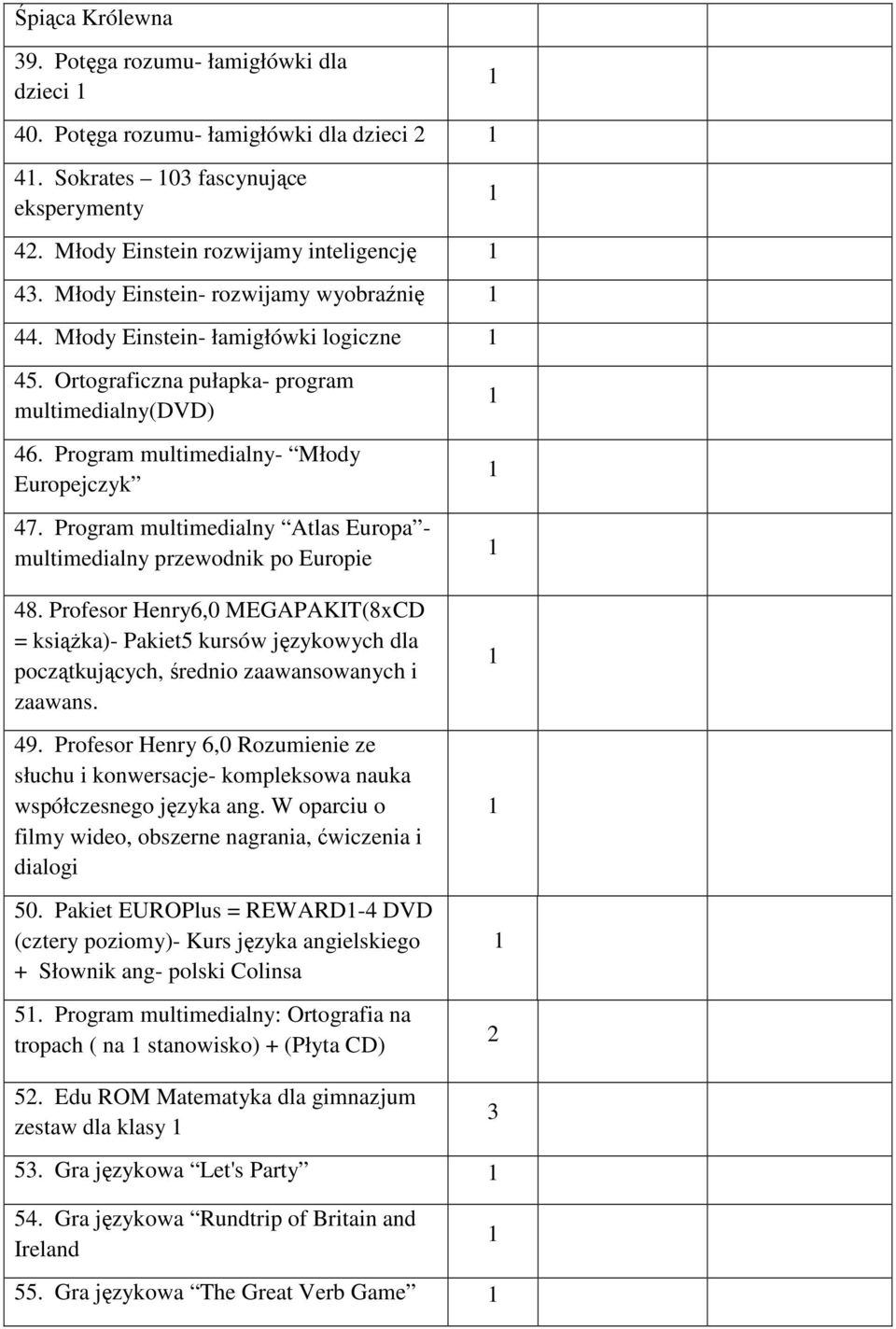 Program multimedialny Atlas Europa - multimedialny przewodnik po Europie 8. Profesor Henry6,0 MEGAPAKIT(8xCD = książka)- Pakiet5 kursów językowych dla początkujących, średnio zaawansowanych i zaawans.