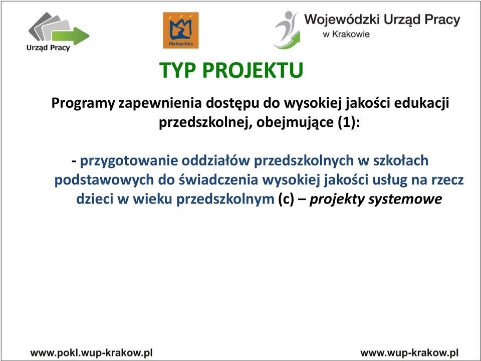 przedszkolnych w szkołach podstawowych do świadczenia wysokiej