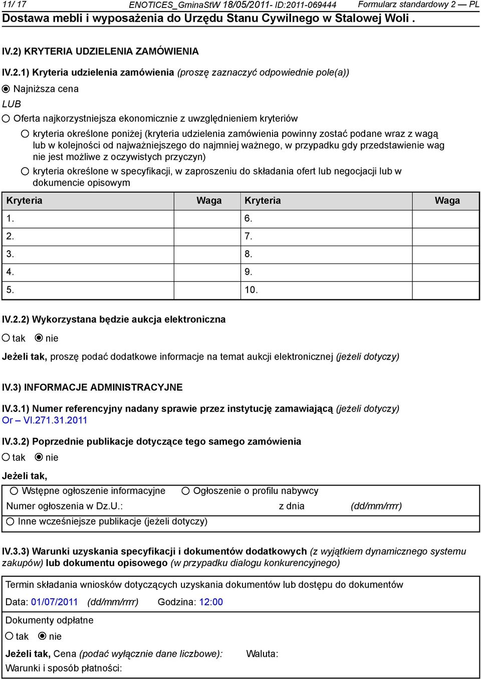 11-069444 Formularz standardowy 2 