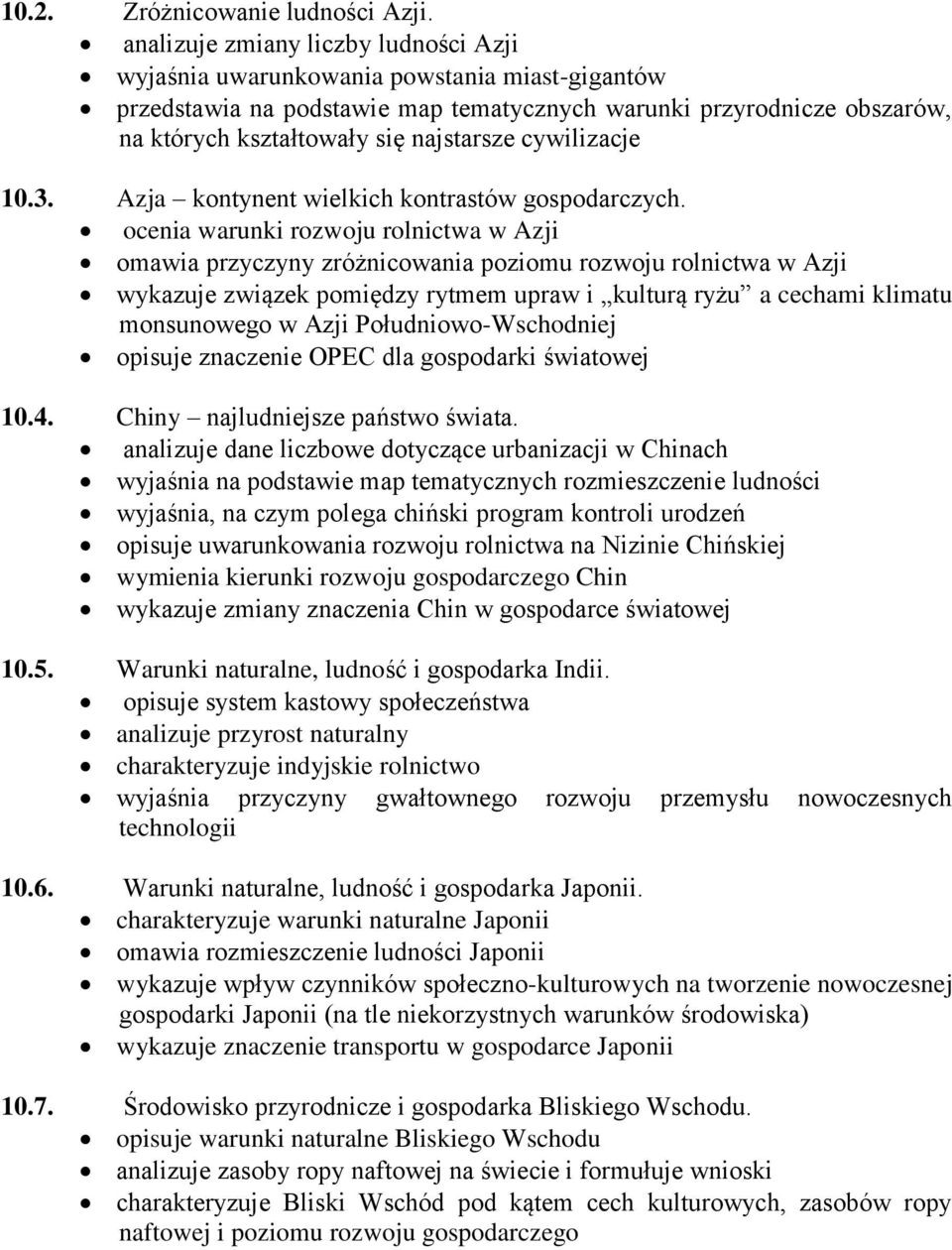 cywilizacje 10.3. Azja kontynent wielkich kontrastów gospodarczych.