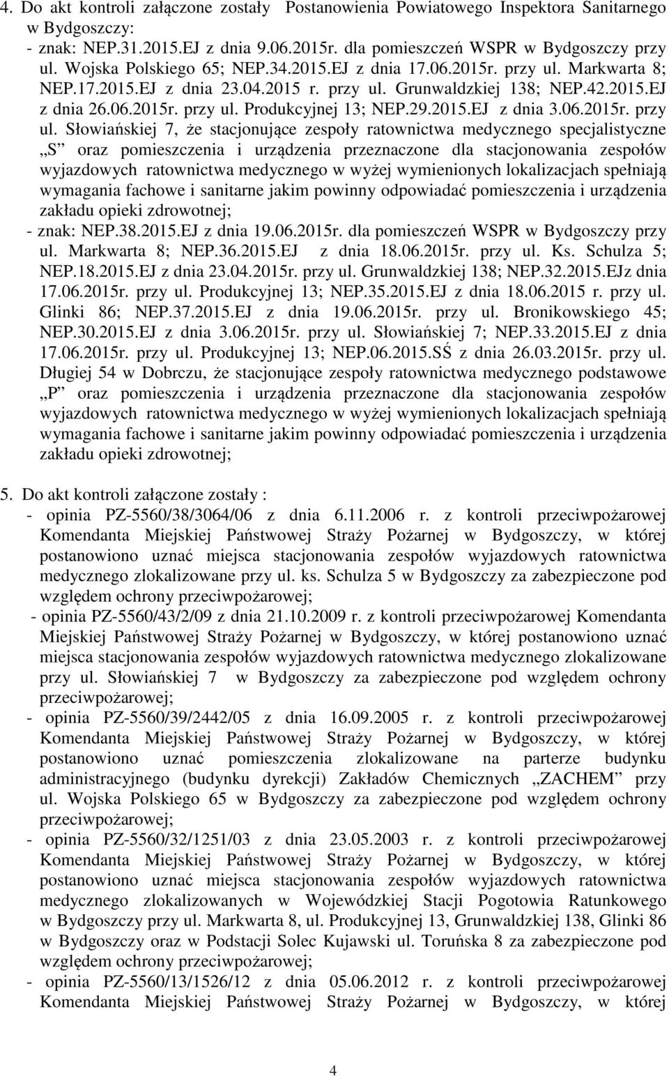 29.2015.EJ z dnia 3.06.2015r. przy ul.
