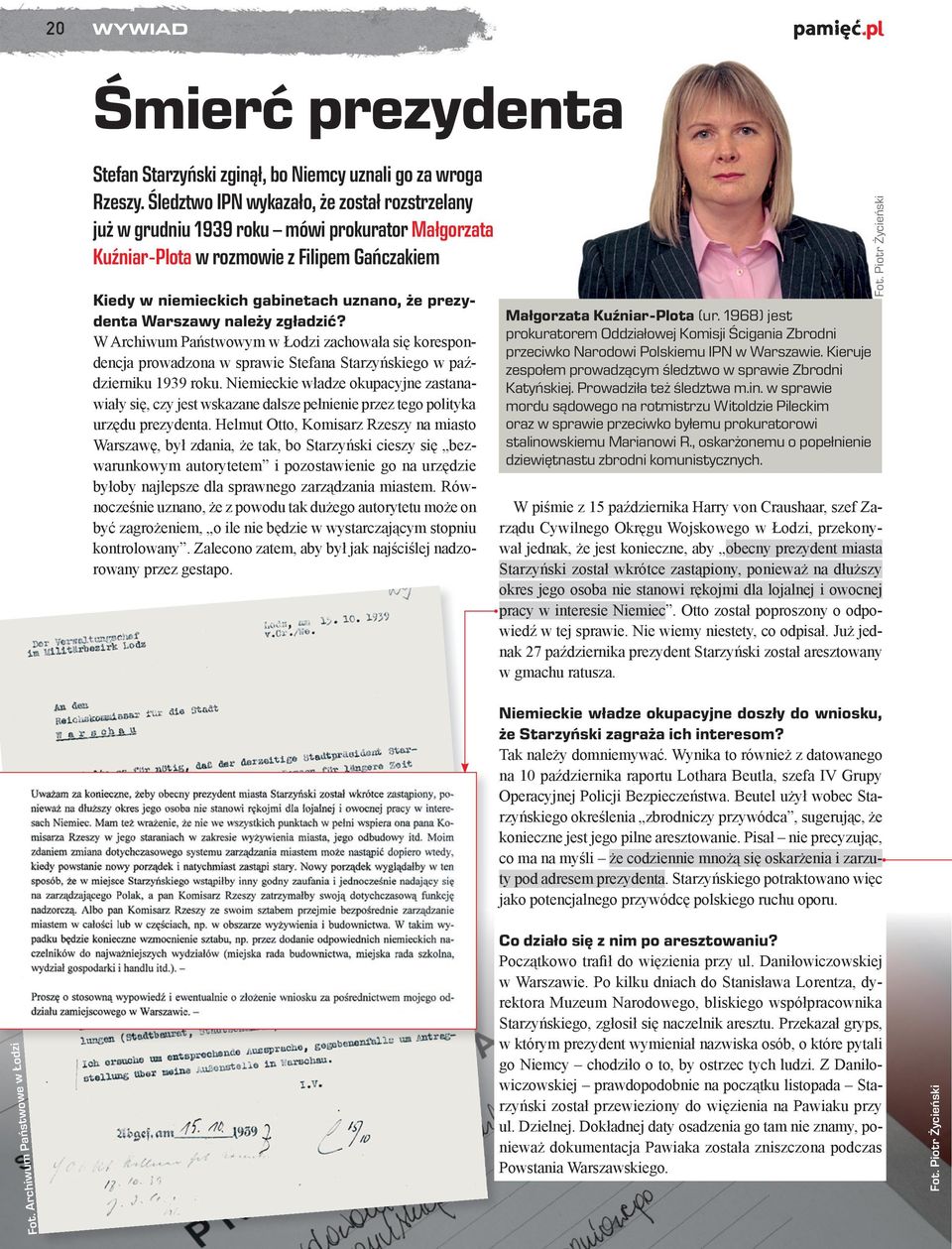 Warszawy należy zgładzić? W Archiwum Państwowym w Łodzi zachowała się korespondencja prowadzona w sprawie Stefana Starzyńskiego w październiku 1939 roku.