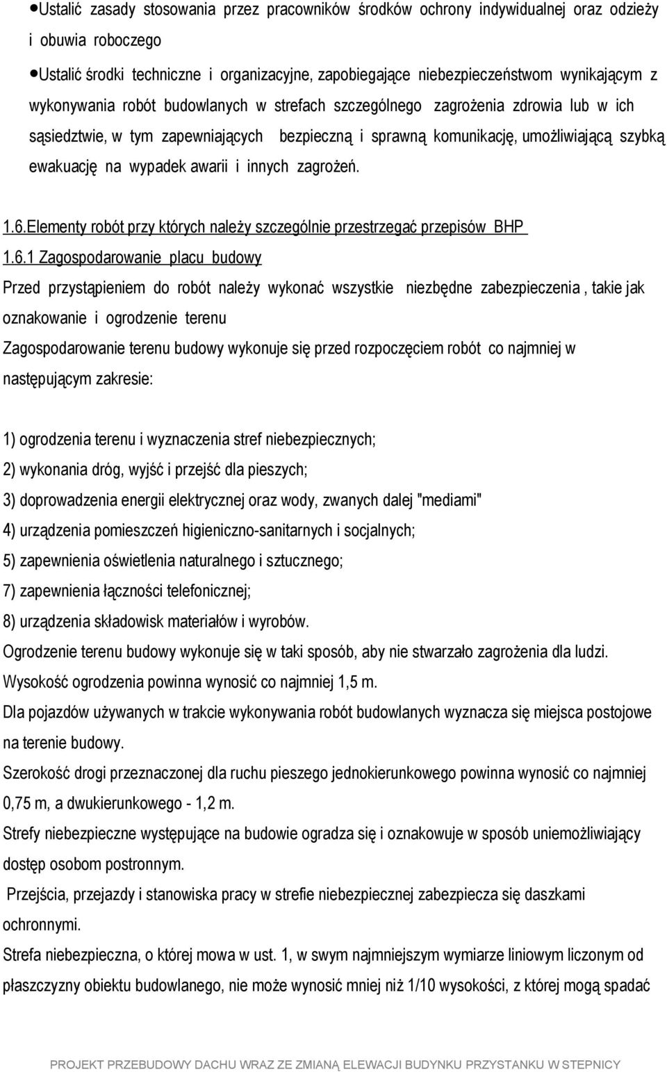 i innych zagrożeń. 1.6.