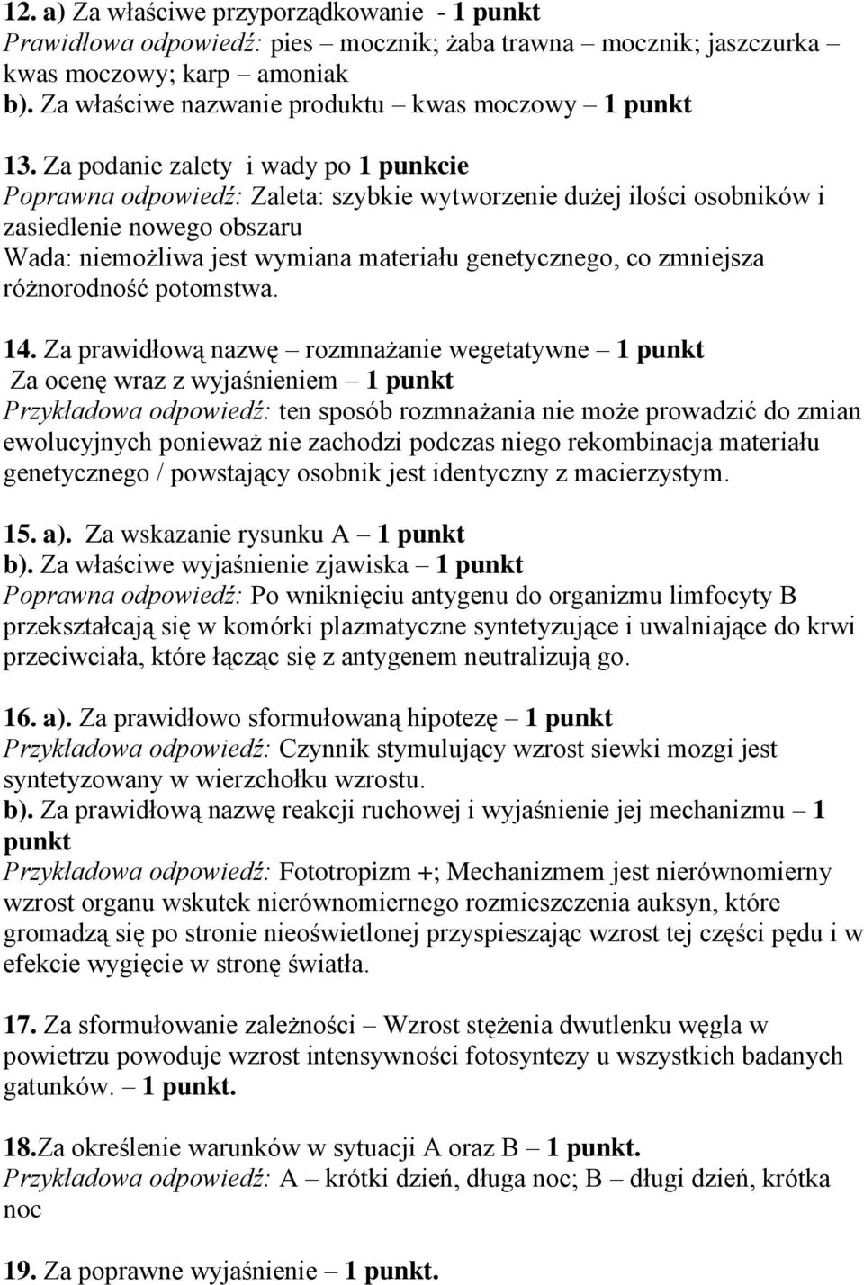 zmniejsza różnorodność potomstwa. 14.