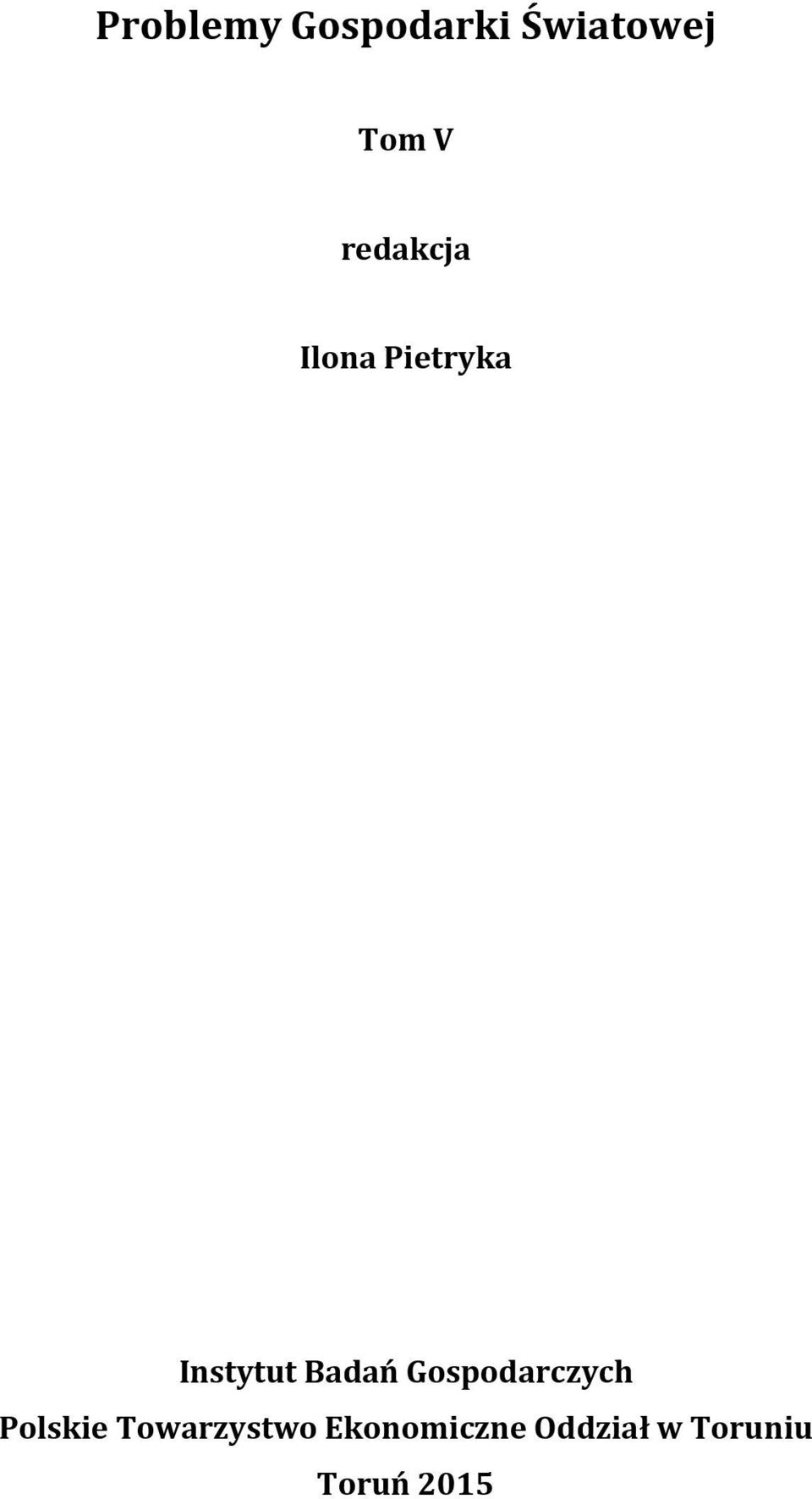 Badań Gospodarczych Polskie
