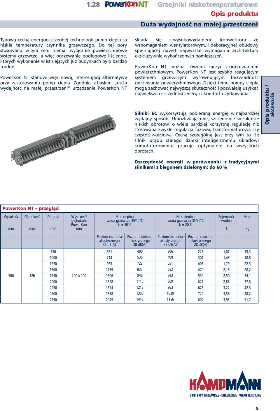 PowerKon NT stanowi więc nową, interesującą alternatywę przy zastosowaniu pomp ciepła.