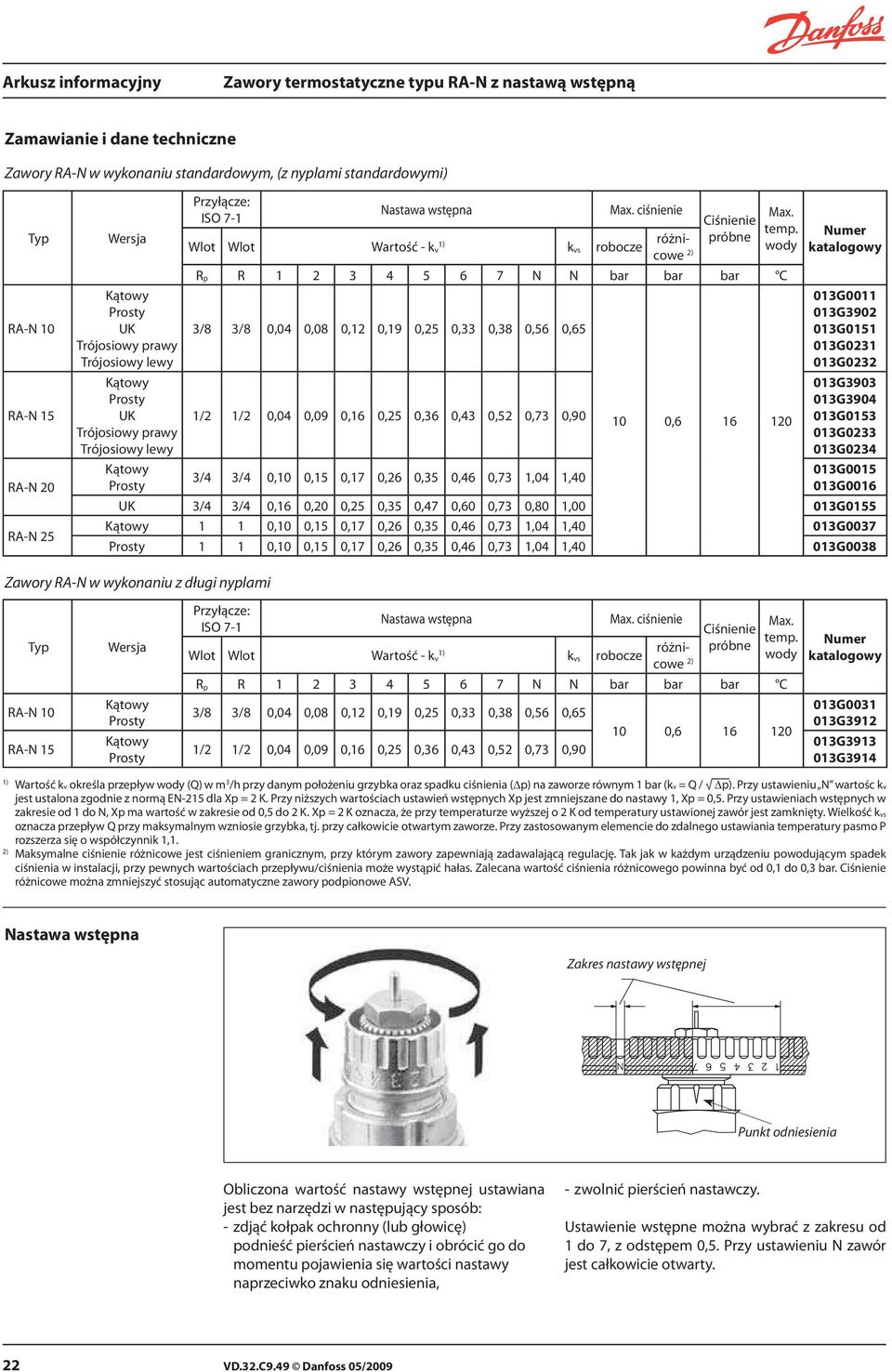 wody 1) różnicowe 2) Wlot Wlot Wartość - k v k vs robocze R p R 1 2 3 4 5 6 7 N N bar bar bar C 3/8 3/8 0,04 0,08 0,12 0,19 0,25 0,33 0,38 0,56 0,65 1/2 1/2 0,04 0,09 0,16 0,25 0,36 0,43 0,52 0,73