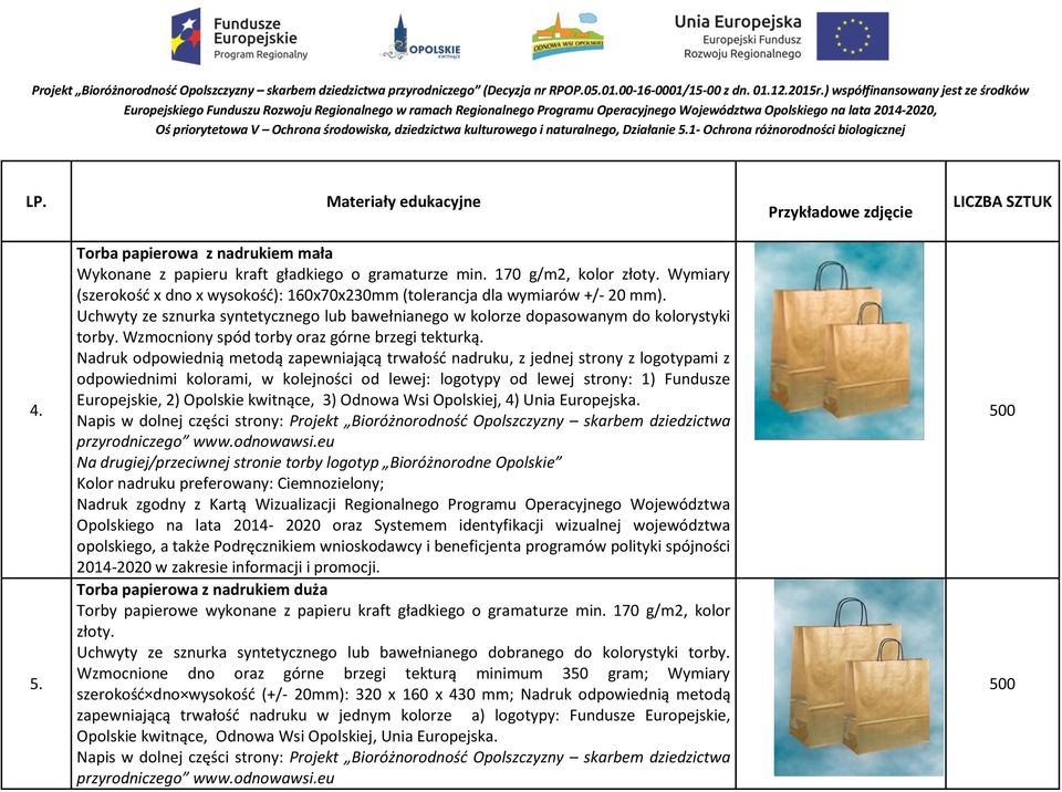 Wzmocniony spód torby oraz górne brzegi tekturką.
