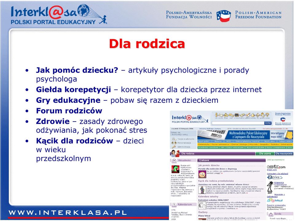 korepetytor dla dziecka przez internet Gry edukacyjne pobaw się razem z