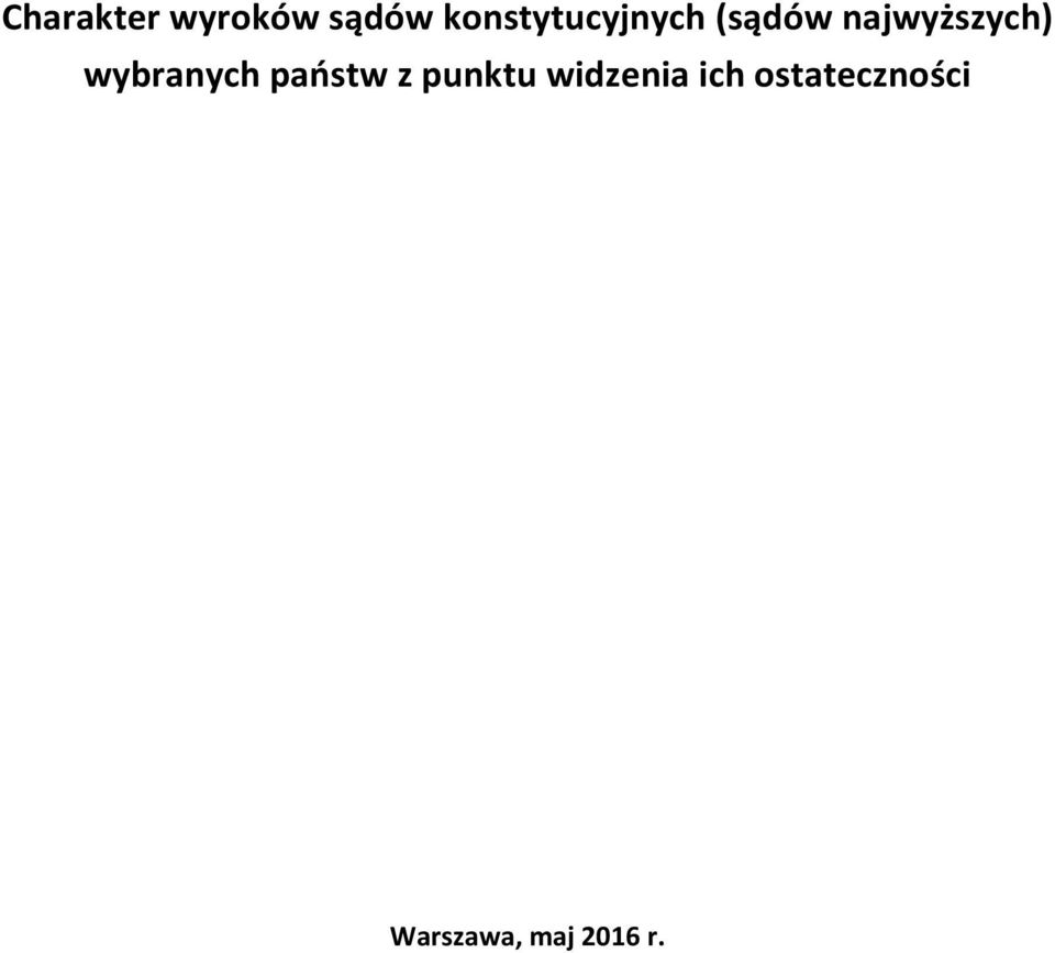 najwyższych) wybranych państw z