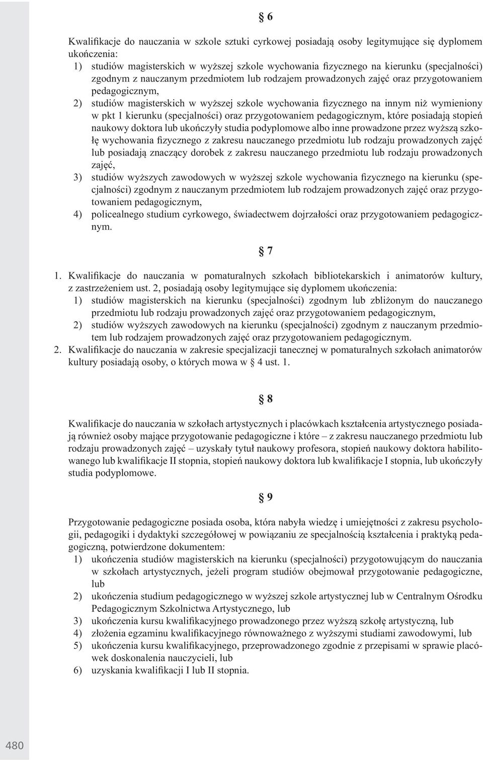 podyplomowe albo inne prowadzone przez wy sz szko- wychowania fi zycznego z zakresu nauczanego przedmiotu lub rodzaju prowadzonych zaj lub posiadaj znacz cy dorobek z zakresu nauczanego przedmiotu