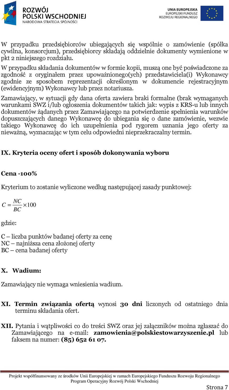 w dokumencie rejestracyjnym (ewidencyjnym) Wykonawcy lub przez notariusza.