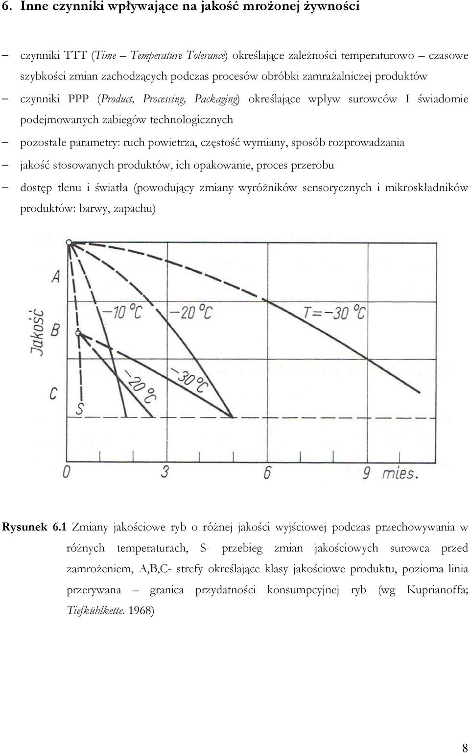 wymiany, sposób rozprowadzania jakość stosowanych produktów, ich opakowanie, proces przerobu dostęp tlenu i światła (powodujący zmiany wyróŝników sensorycznych i mikroskładników produktów: barwy,