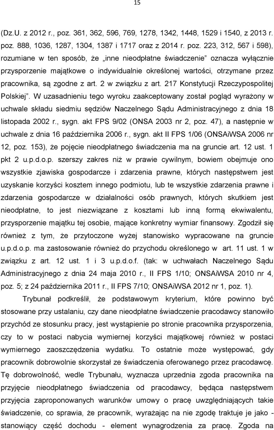 888, 1036, 1287, 1304, 1387 i 1717 oraz z 2014 r. poz.