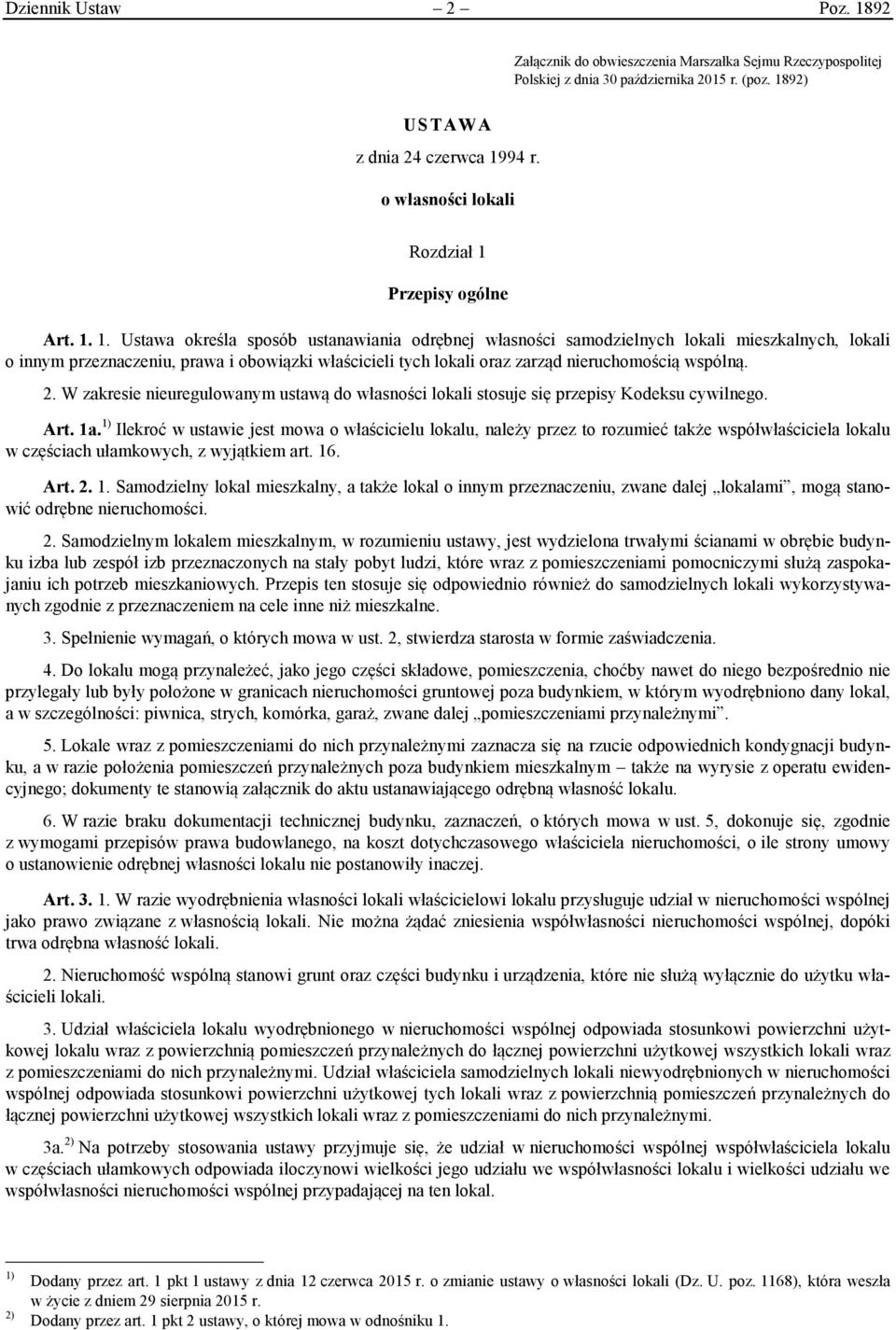 Przepisy ogólne Art. 1.