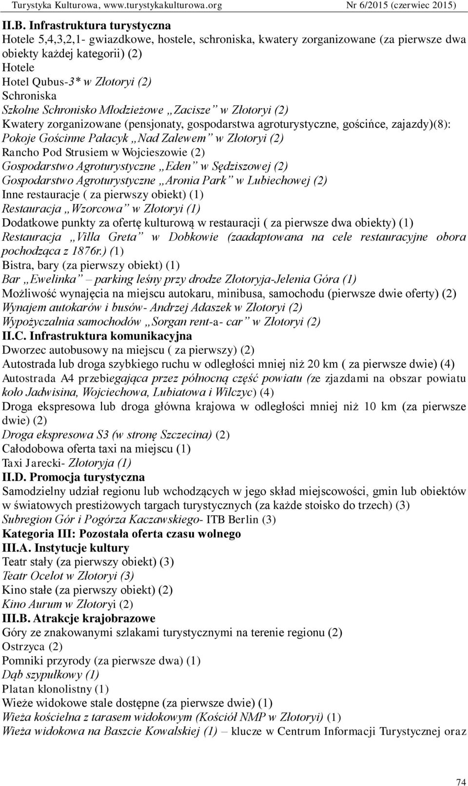 (2) Rancho Pod Strusiem w Wojcieszowie (2) Gospodarstwo Agroturystyczne Eden w Sędziszowej (2) Gospodarstwo Agroturystyczne Aronia Park w Lubiechowej (2) Inne restauracje ( za pierwszy obiekt) (1)