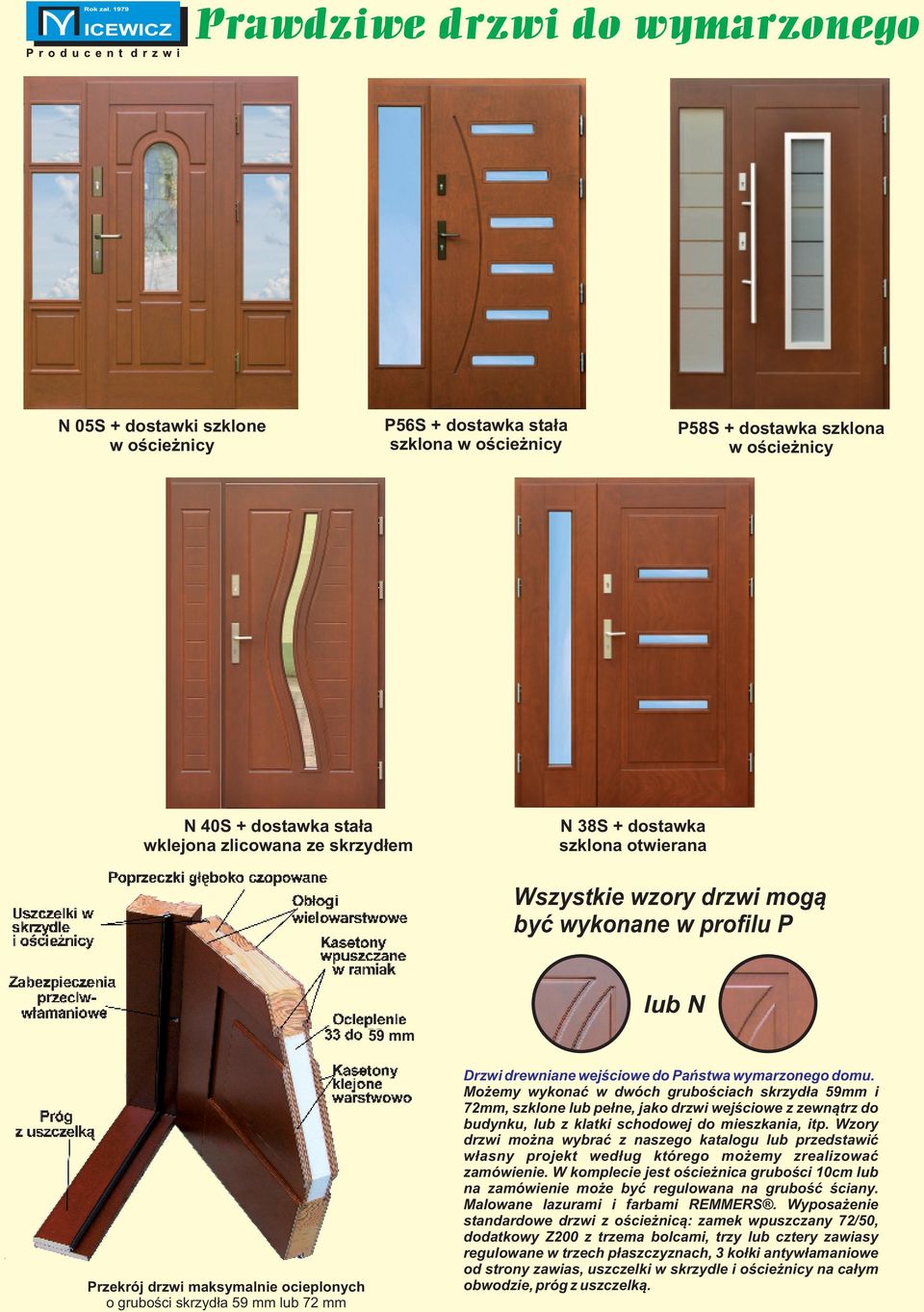 drewniane wejściowe do Państwa wymarzonego domu.