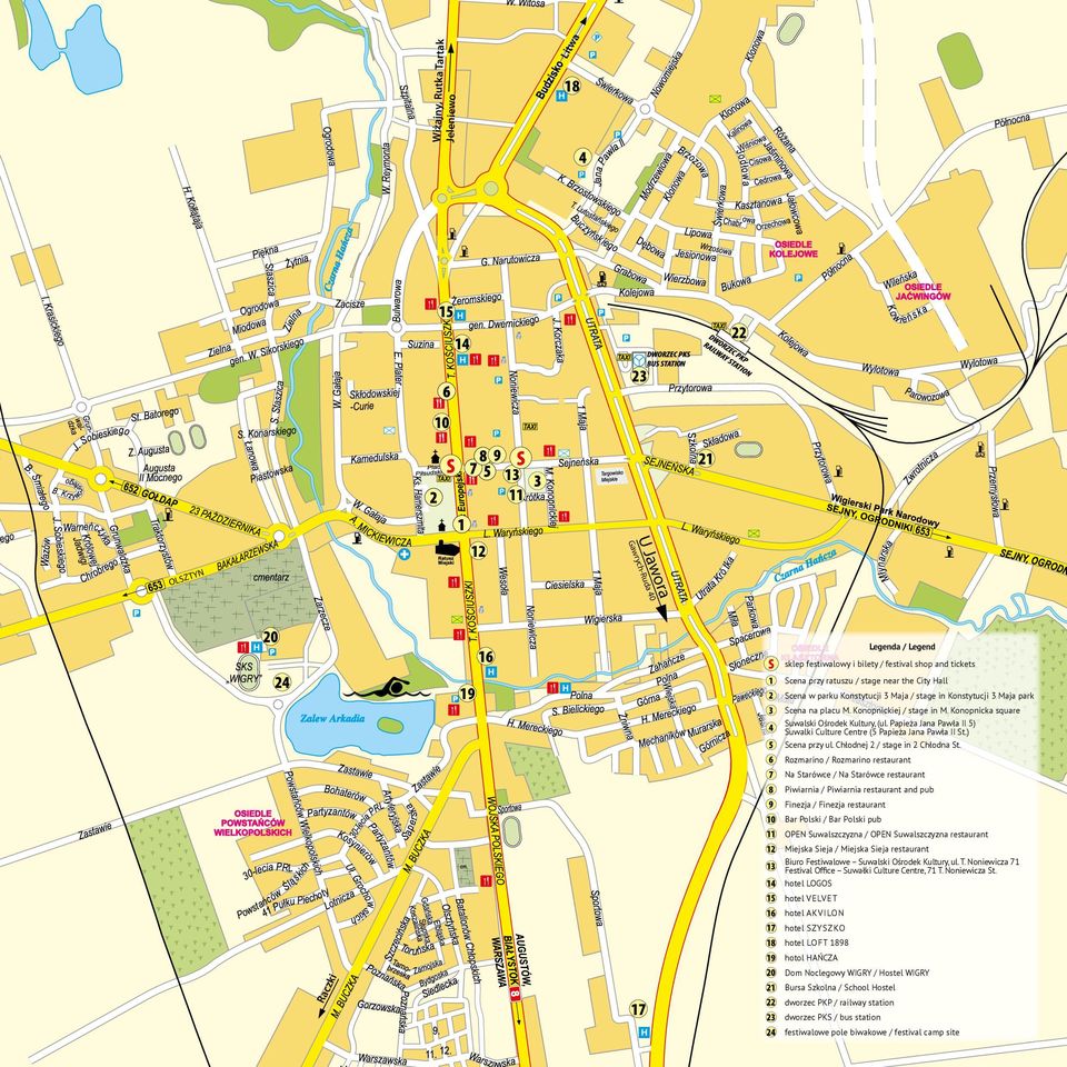 Konopnicka square Suwalski Ośrodek Kultury, (ul. Papieża Jana Pawła II 5) Suwalki Culture Centre (5 Papieża Jana Pawła II St.) Scena przy ul. Chłodnej 2 / stage in 2 Chłodna St.