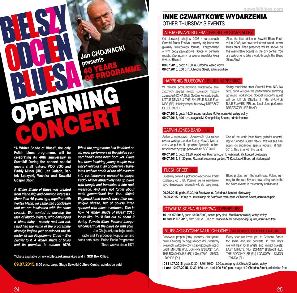 07.2015, godz. 15.30, ul. Chłodna, wstęp wolny 09.07.2015, 3:30 p.m.