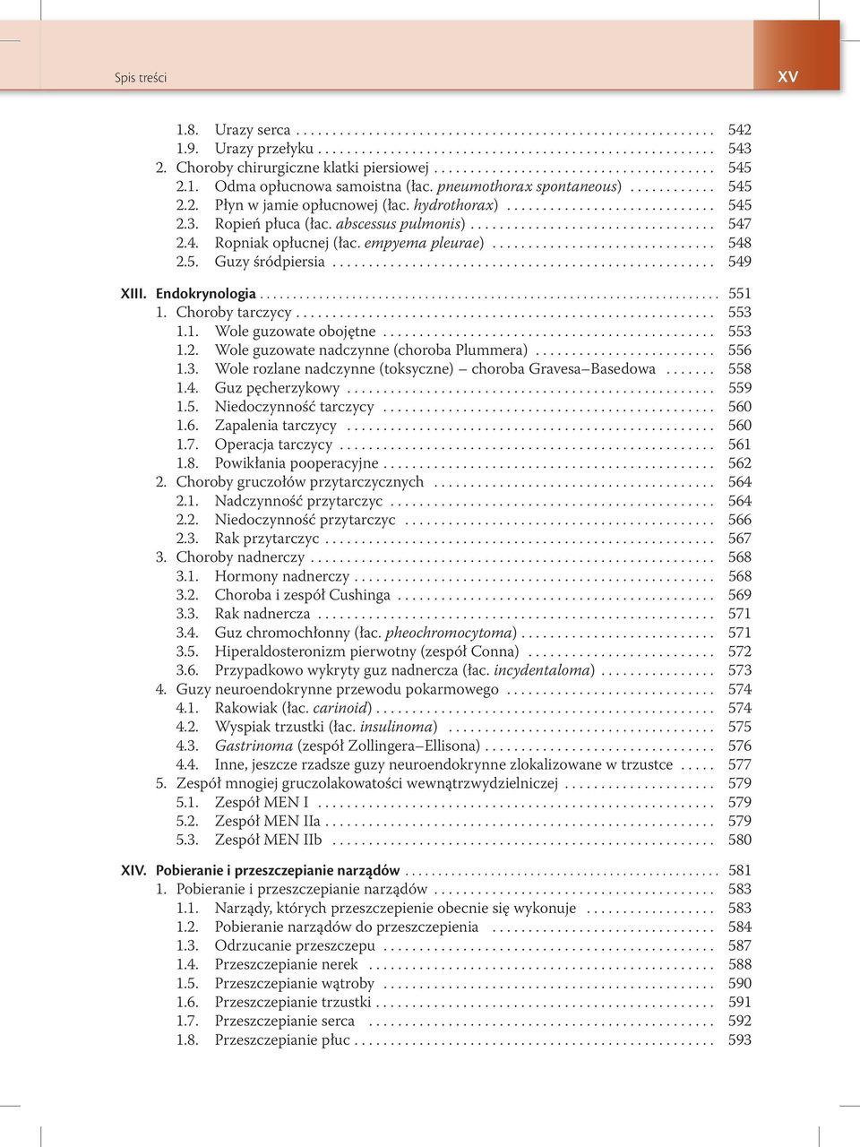hydrothorax)............................. 545 2.3. Ropień płuca (łac. abscessus pulmonis).................................. 547 2.4. Ropniak opłucnej (łac. empyema pleurae)............................... 548 2.