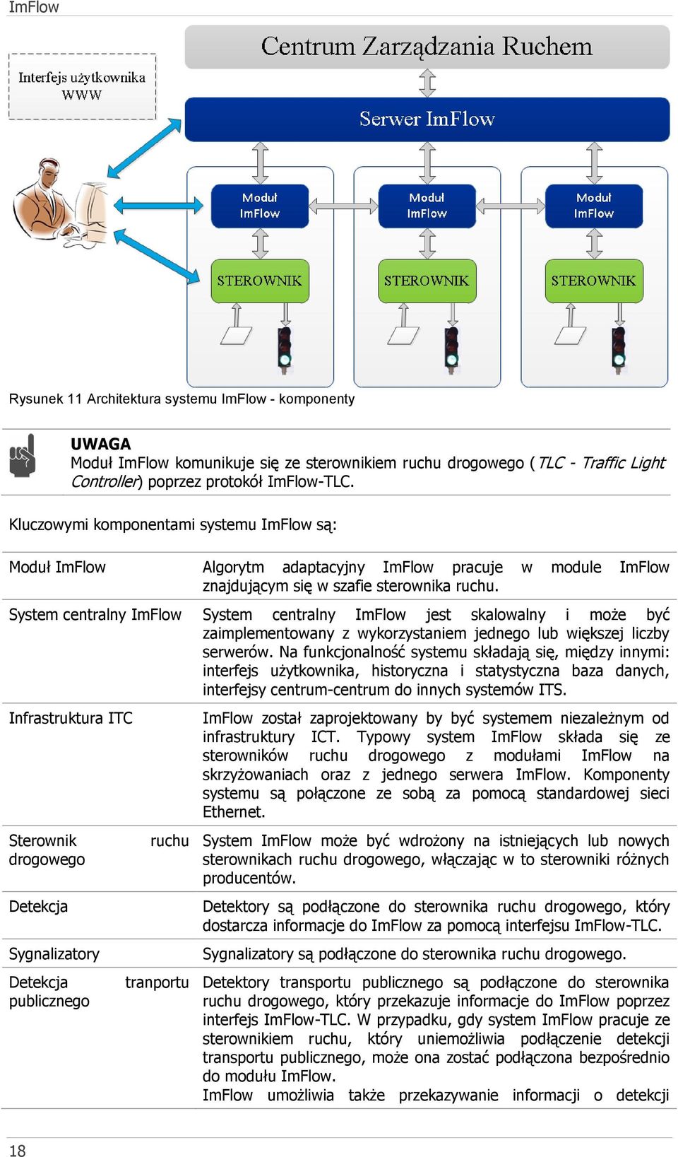 System centralny ImFlow System centralny ImFlow jest skalowalny i może być zaimplementowany z wykorzystaniem jednego lub większej liczby serwerów.