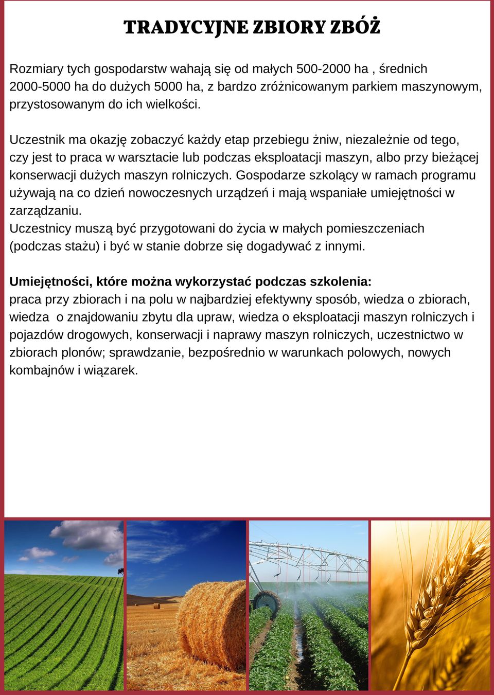 Gospodarze szkolący w ramach programu używają na co dzień nowoczesnych urządzeń i mają wspaniałe umiejętności w zarządzaniu.
